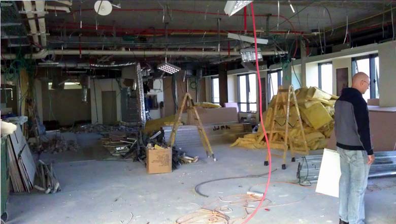 Demolish and start seeing naked space