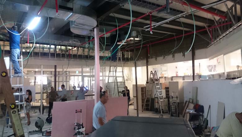 AC, electricity, all underway and under control